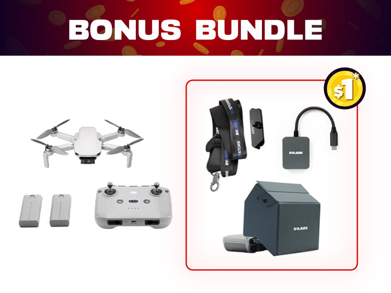 DJI Mini 4K Fly More Combo + $1 Bonus Bundle